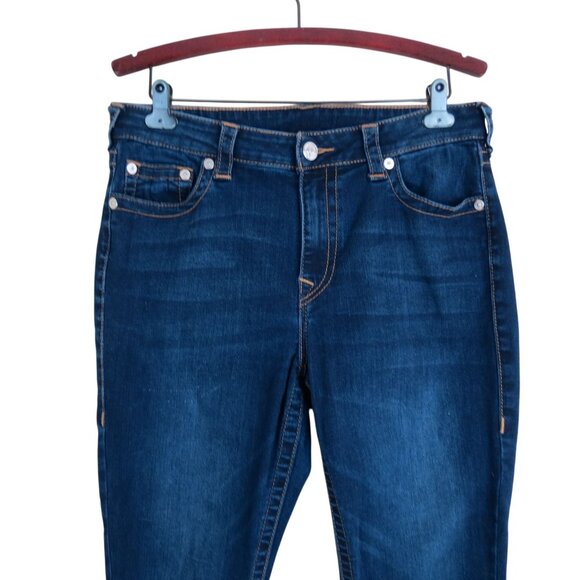 TRUE RELIGION Women's Jennie Curvy Mid Rise Skinny Jeans Size 34 Studs - Picture 3 of 13